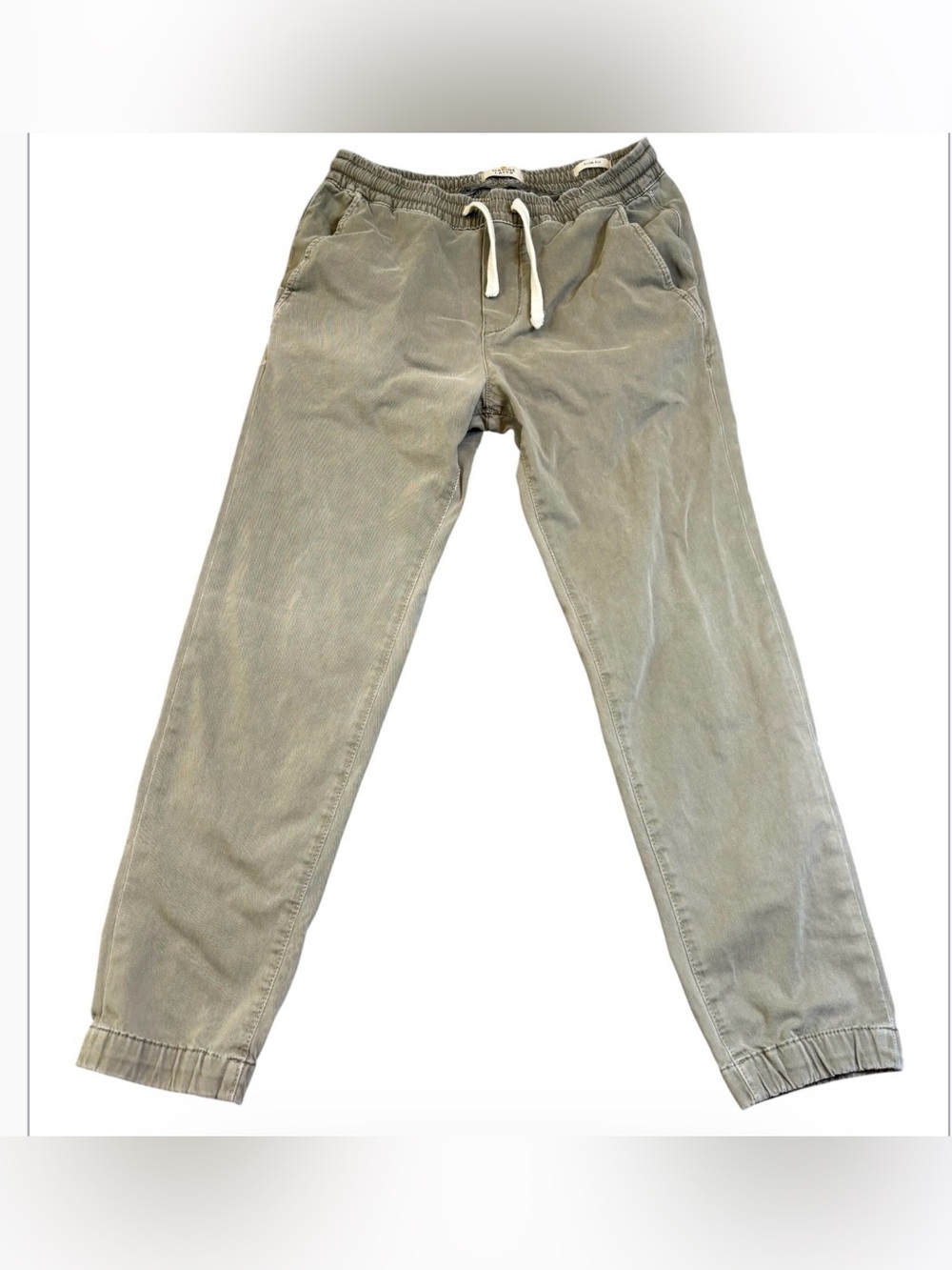 Marine Layer Saturday Joggers Men's Small Olive Green Slim Fit Lounge Pants EUC